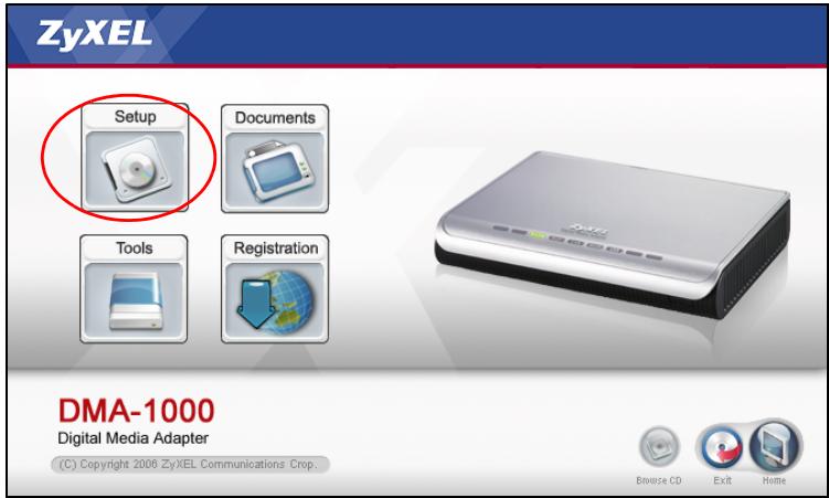 ZYXEL DMA-1000 - Installer le logiciel du serveur multimédia - 2