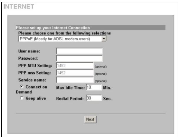 ZYXEL G-4100 - Assistant de connexion à l'Internet - 3