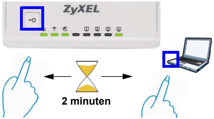 ZYXEL NBG-417N - Einrichten des Drahtlosnetzwerks mittels WPS - 1