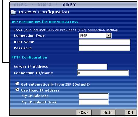 ZYXEL NBG-417N - Choose a Connection Type. - 4