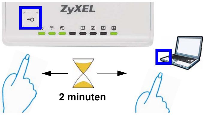 ZYXEL NBG-417N - Uw draadloze network instellen met WPS - 1