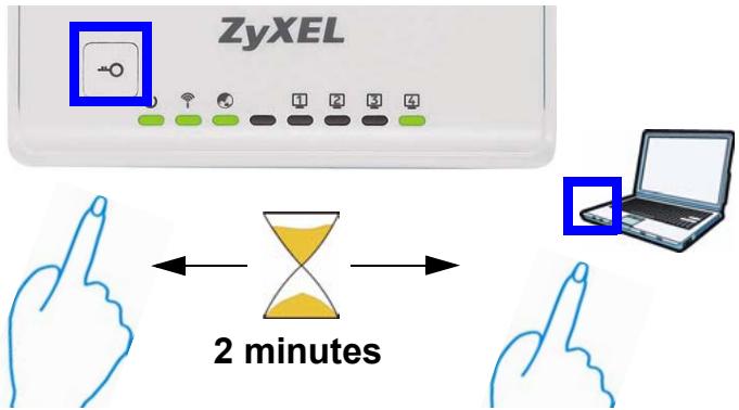 ZYXEL NBG-417N - Installer votre réseau sans fil avec WPS - 1