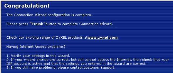 ZYXEL NBG-460N - Configuración completada - 1