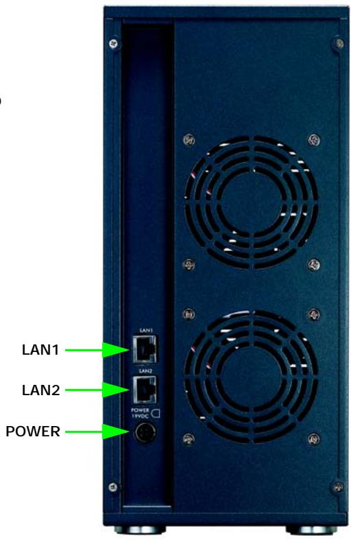 ZYXEL NSA-2401 - Front and Rear Panels - 2
