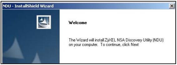 ZYXEL NSA-2401 - Use the NDU to Discover the NSA IP Address - 2