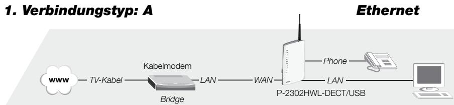 ZYXEL P-2302HWL-DECT-USB - Verbindungstypen - 1