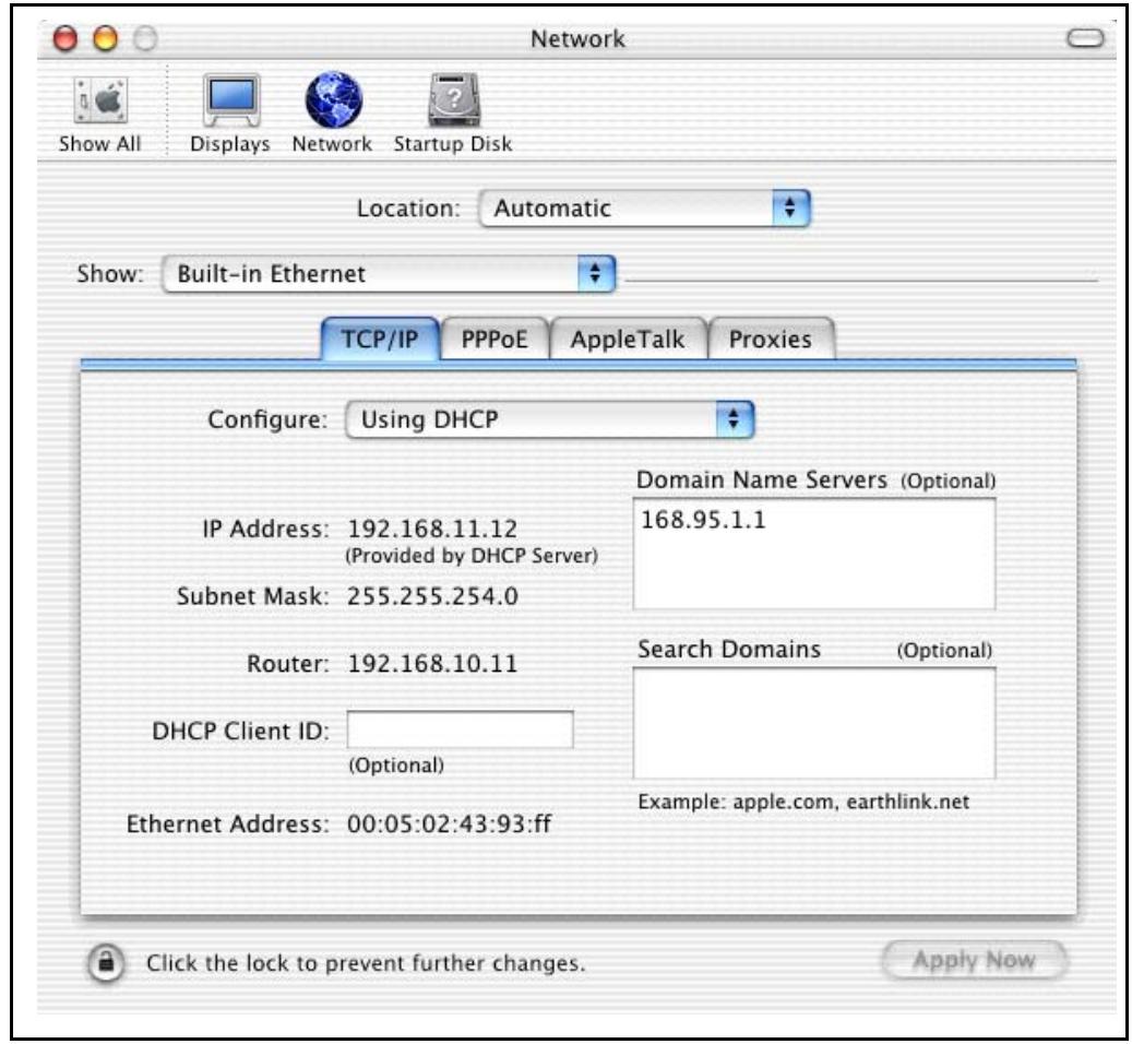 ZYXEL P-2602H-D1A - Macintosh OS X - 2