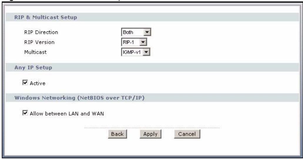 ZYXEL P-2602H-D1A - Configuring Advanced LAN Setup - 1
