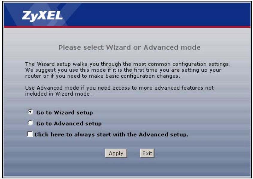 ZYXEL P-2602H-D1A - Internet Access Wizard Setup - 1