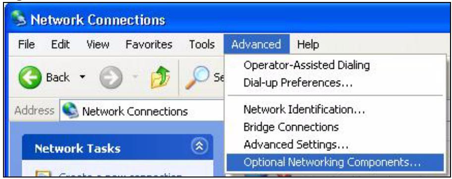 ZYXEL P-2602H-D1A - Installing UPnP in Windows XP - 1