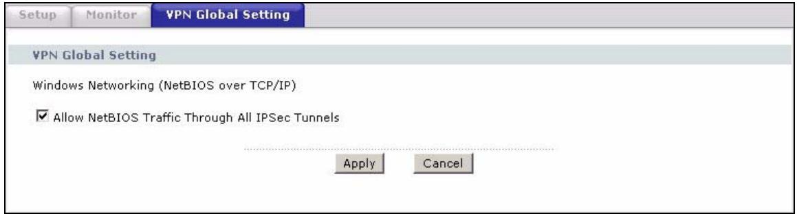 ZYXEL P-2602H-D1A - Configuring Global Setting - 1