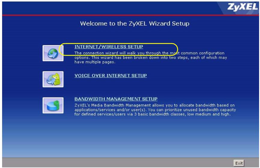 ZYXEL P-2602H-D1A - Internet Access Wizard Setup - 2