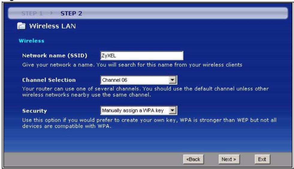 ZYXEL P-2602H-D1A - Wireless Connection Wizard Setup - 3