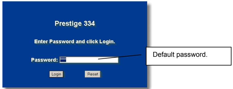 ZYXEL P-334 - Accessing Your Prestige Via Web Configurator - 2