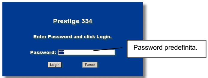 ZYXEL P-334 - Accesso a Prestige via Configurazione su base Web - 2