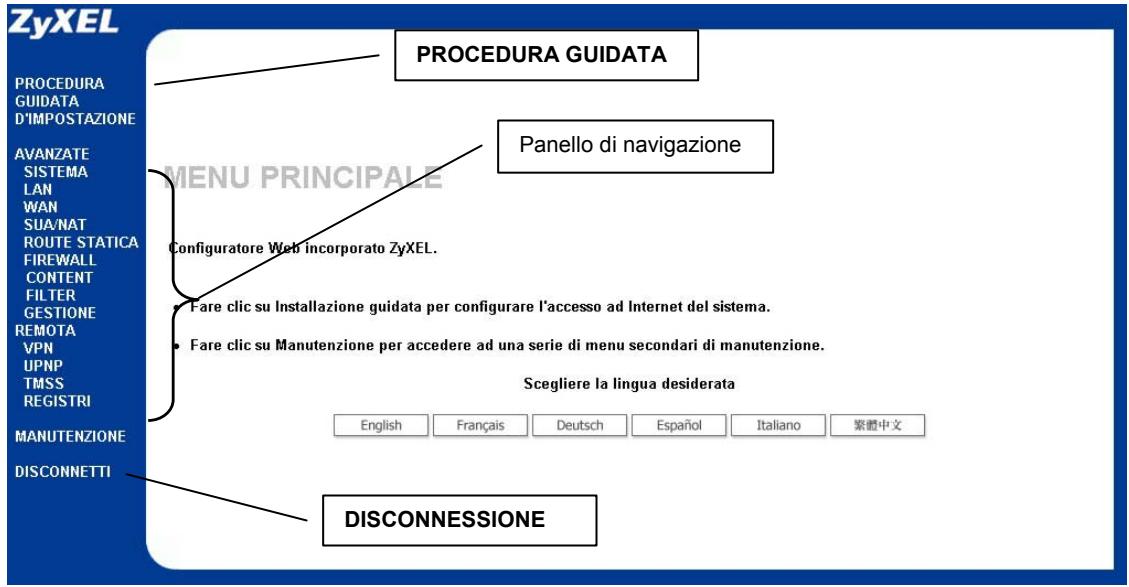 ZYXEL P-334 - Accesso a Prestige via Configurazione su base Web - 4