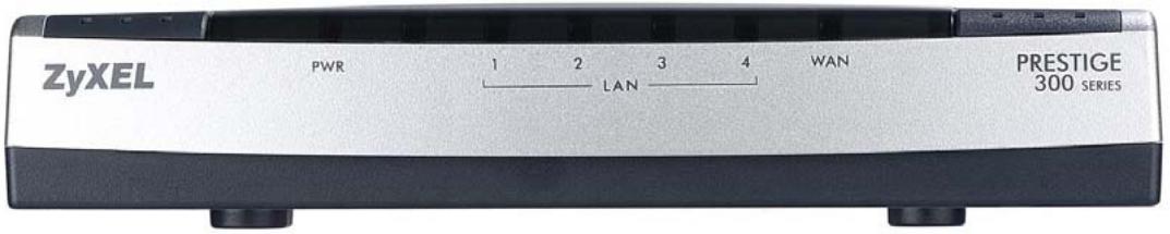 ZyXEL PWR 1 2 3 4 WAN LAN PRESTIGE 300 SERIES