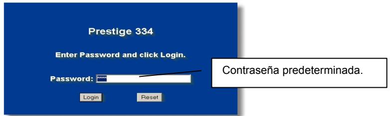 ZYXEL PRESTIGE 334 - Obtener acceso al dispositivo Prestige atramés de la utilidad de configuración Web - 2