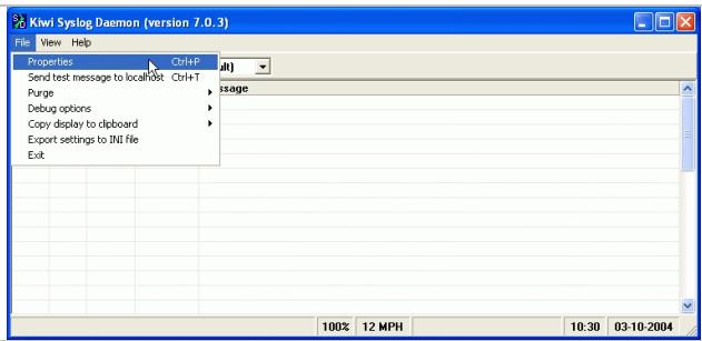 ZYXEL VANTAGE 2.0 - Configuration Kiwi-Syslog - 1