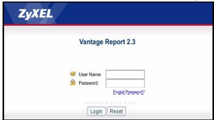 ZYXEL VANTAGE REPORT - Login - 1