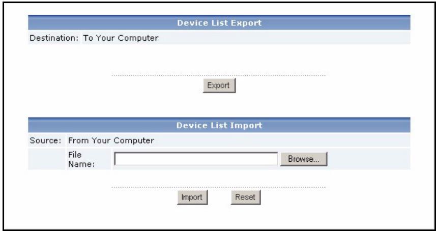 ZYXEL VANTAGE REPORT - Importar una lista de dispositivos - 1