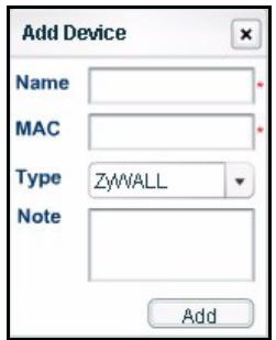 ZYXEL VANTAGE REPORT - Ajouter manuellement des périhériques - 2