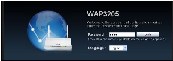 ZYXEL WAP3205 - Instellen van het draadloze network met behulp van de Web Configurator - 1