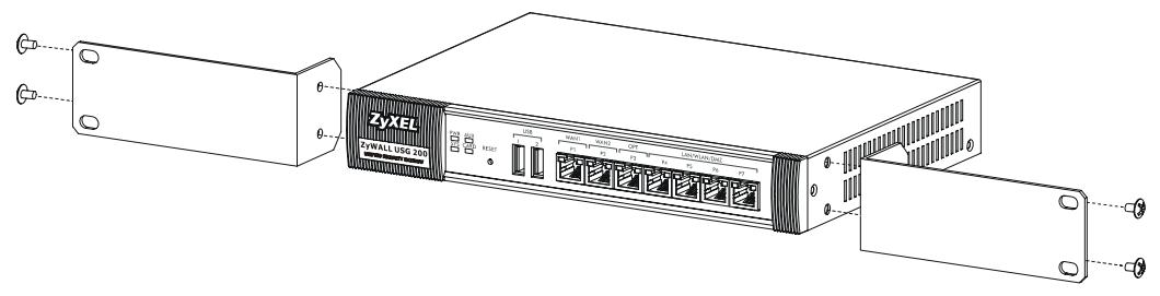 ZYXEL ZYWALL USG 100 - Installazione su rack - 1
