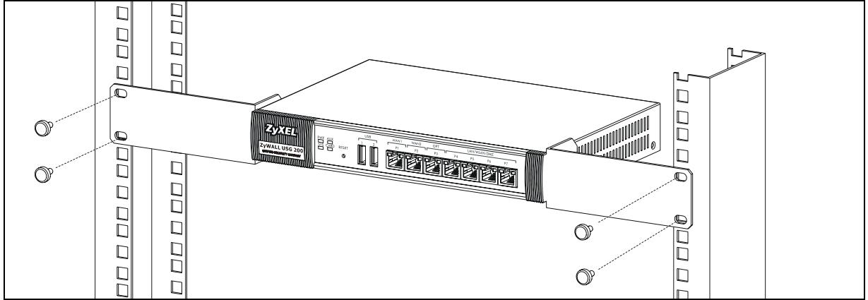 ZYXEL ZYWALL USG 100 - Installazione su rack - 2