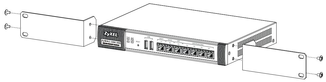ZYXEL ZYWALL USG 200 - Installazione su rack - 1