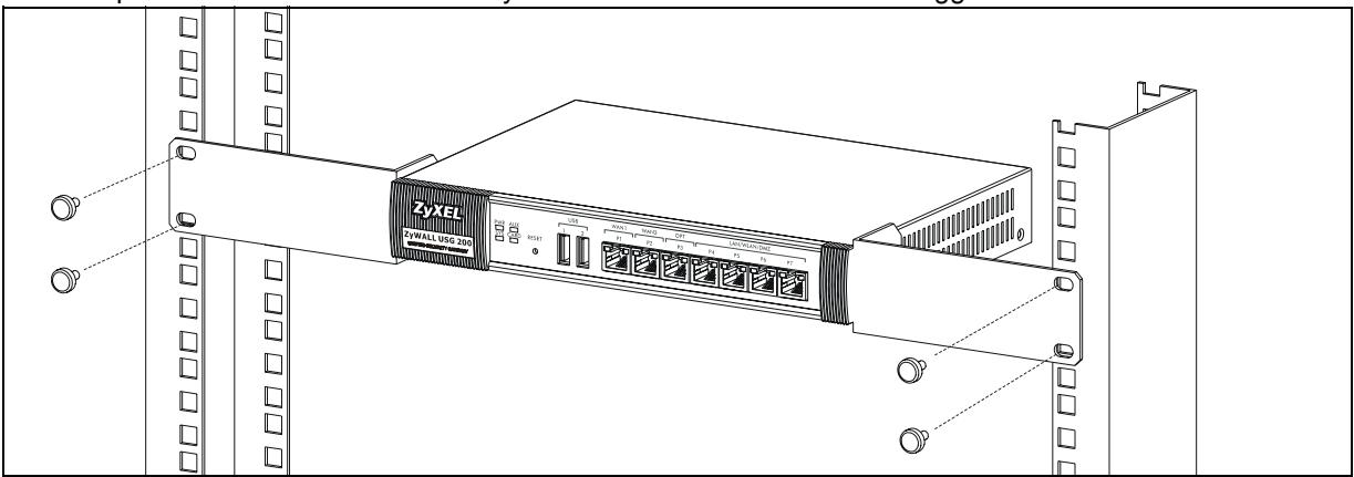 ZYXEL ZYWALL USG 200 - Installazione su rack - 2
