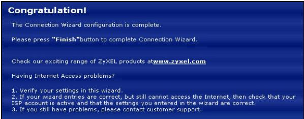 ZYXEL NBG-420N - Setup abgeschlossen - 1