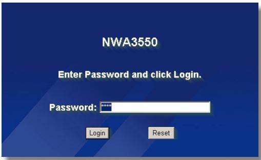 ZYXEL NWA-3550 - Ouvrez une session dans le configurateur Web - 4