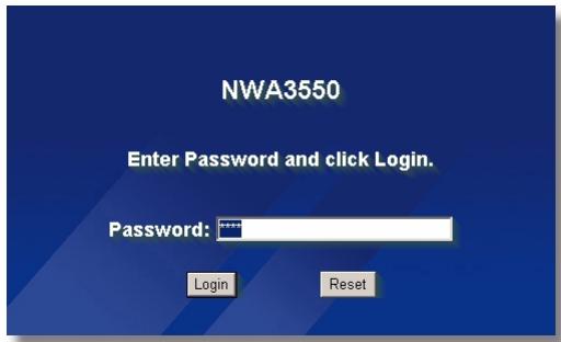 ZYXEL NWA-3550 - Anmelden beim Web-Konfigurator - 4