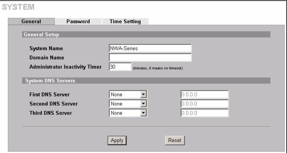 ZYXEL NWA-3550 - Configura le impostazioni delsystema - 2