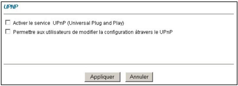 ZYXEL PRESTIGE 650HW - Configuration de l'UPnP - 1