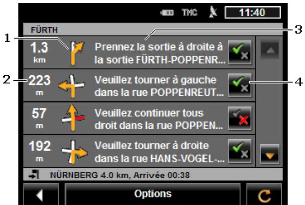 NAVIGON 2510 - Description d'itinéraire - 1