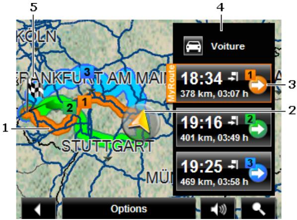 NAVIGON 2510 - Carte au mode Présentation - 1