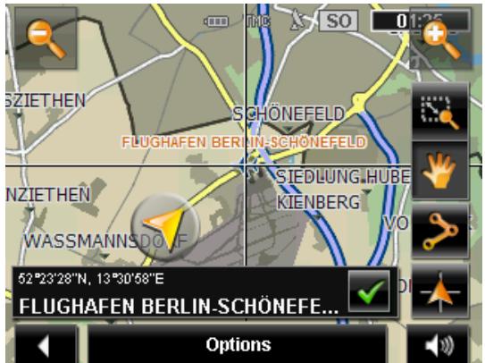 NAVIGON 2510 - Carte au mode Rechercher destination - 1