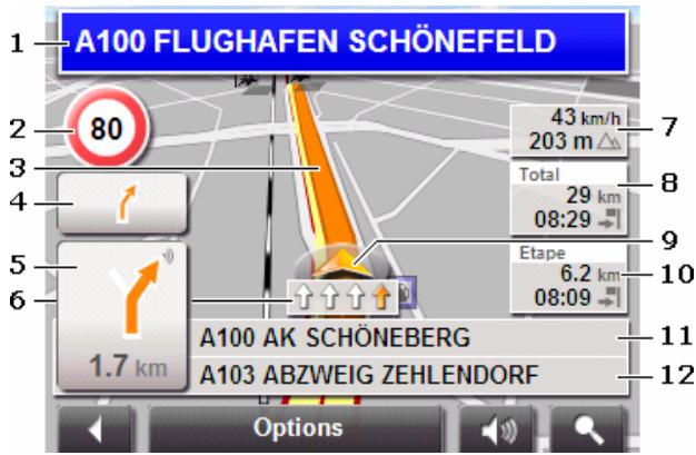NAVIGON 5100 - Carte au mode Navigation - 1