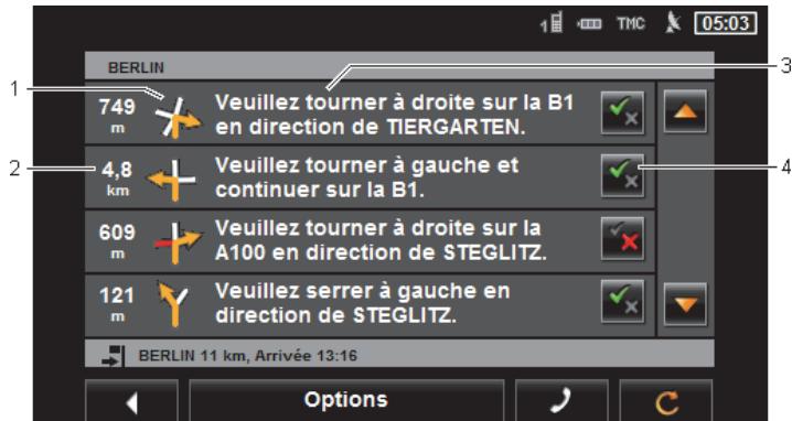 NAVIGON 40 PREMIUM LIVE - Description d'itinéraire - 1