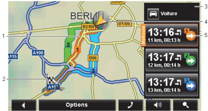 NAVIGON 40 PREMIUM LIVE - Carte au mode Présentation - 1