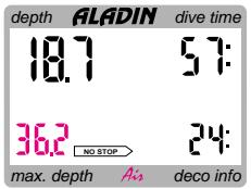 SCUBAPRO-UWATEC ALADIN AIR - Profondeur maximale - 1