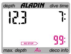 SCUBAPRO-UWATEC ALADIN AIR - Indications concernant la décompression - 1