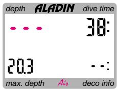 SCUBAPRO-UWATEC ALADIN AIR - Profondeur de la plongée - 2