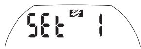 SCUBAPRO-UWATEC ALADIN PRIME-TEC - Menu "set 1 - 1