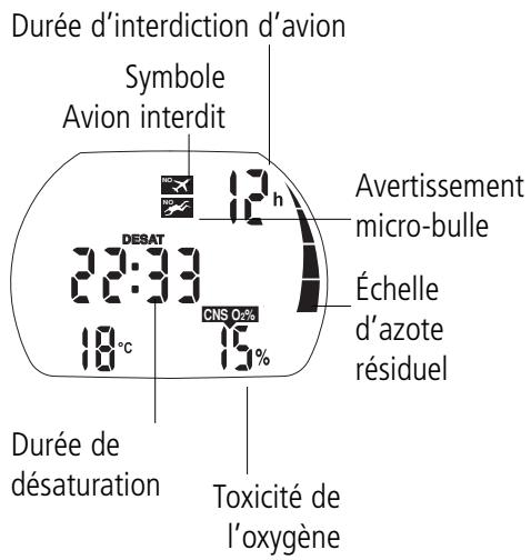 SCUBAPRO-UWATEC ALADIN PRIME-TEC - Vérification du temps de désaturation restant - 1
