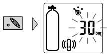 SCUBAPRO-UWATEC MANOMETRE ELECTRONIQUE - Régler la pression d'alarme - 2