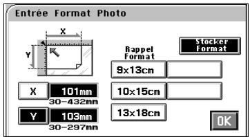 MINOLTA CF 9001 - Mémorisation d'un format photo - 3