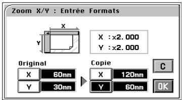 MINOLTA CF 9001 - Toucher [X] sous "Copie" et taper la longueur de la copie sur le clavier 10 touches. - 1
